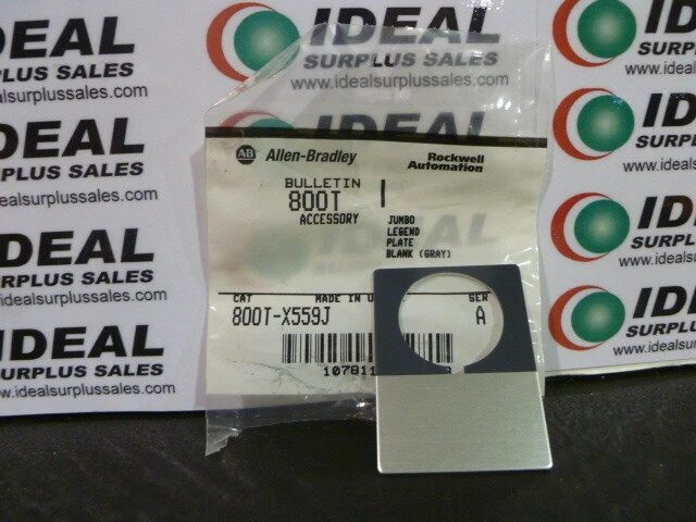 ALL BRADLEY 800T-X559J Jumbo Legend Piastra Bianco Grigio - Nuovo IN Scatola