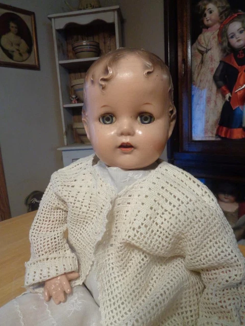 VTG.Composition/Cloth Miracle On 34th Street Doll~REPAIR/RESTORE~21"~TLC~
