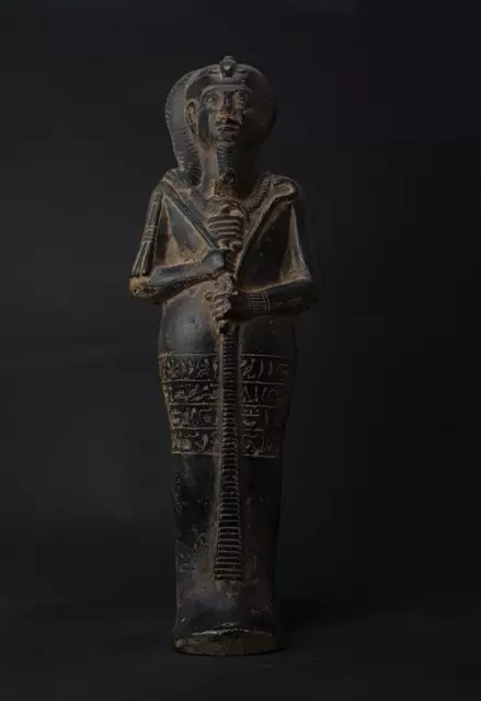 Ancient Egyptian Antiques Statue Of Egyptian Moon God Khonsu Hieroglyphics  BC