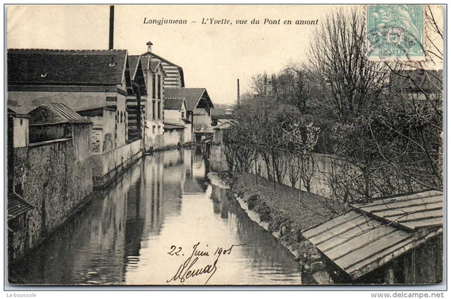 91 LONGJUMEAU - L'Yvette, vue du pont en amont