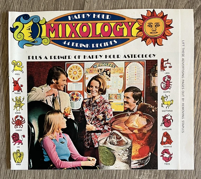 1972 Southern Comfort Happy Hour MIXOLOGY 44 Drink Recipes + Astrology Booklet