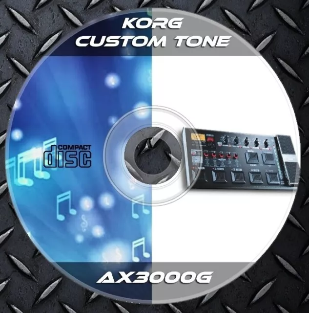 300 Patches Korg AX3000G Multi Effects Processor. Preset Tone Library