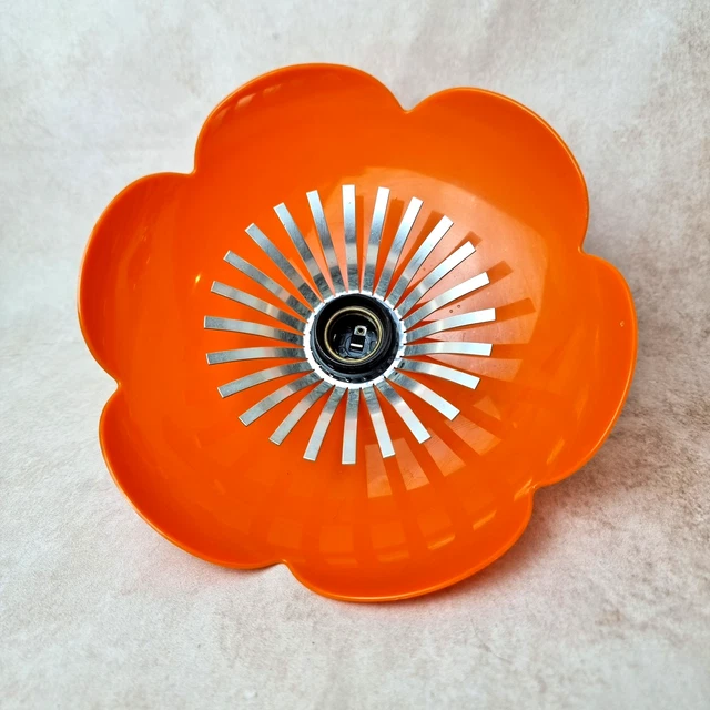 Lustre à 6 Lumières En Forme De Fleur En Verre De Cuivre Vintage Traditionnel A 6 Lumieres Pour Salon