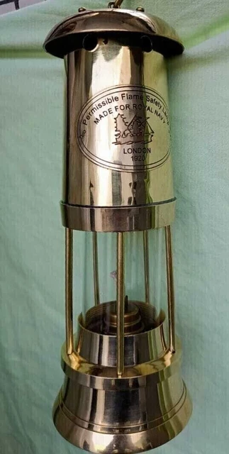 Nautische 10 "polierte Messing-Bergmann-Lampe...