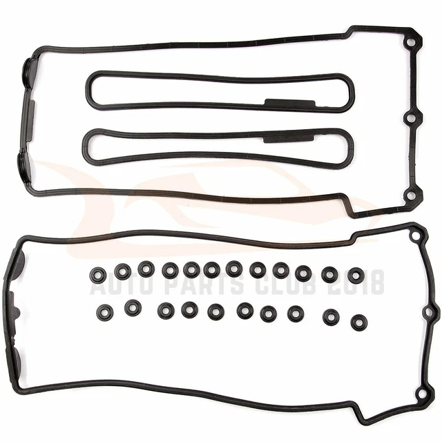 Valve Cover Gasket + 22 Grommets Set Fits BMW E32 E34 E38 E39 Left + Right