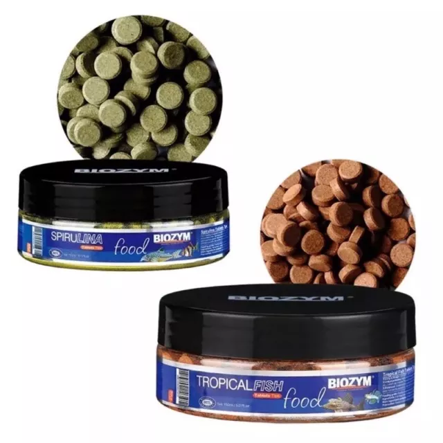Palo de alimento para peces Biozym en vidrio para camarones, cíclidos, peces tropicales pequeños 110 g
