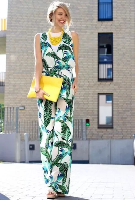Tropical jumpsuit zara sales