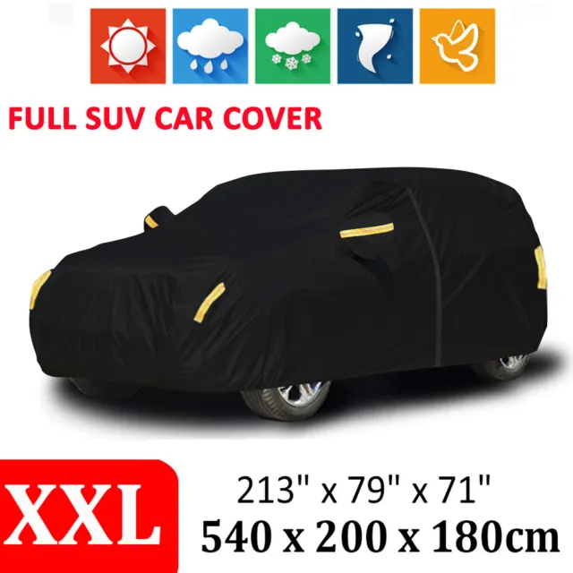 XXL SUV Car Cover Indoor Outdoor Storage Waterproof Dust Sun UV For GMC Yukon