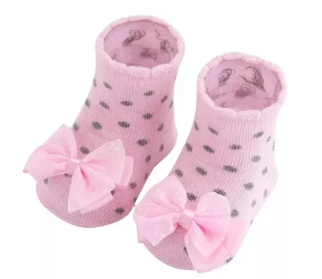 Baby Mädchen festliche Socken Neu Gr. 6-12 Monate