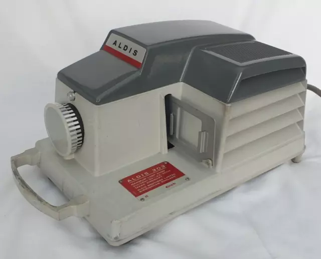 Aldis 303 35mm/2"x2" Slide Projector With Cover