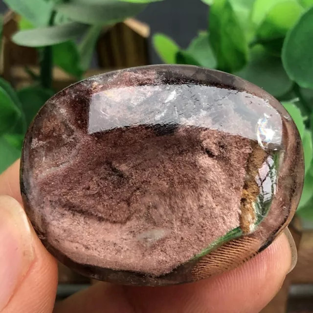 Rare TOP Natural hyaline beautiful Red Phantom Ghost Garden Quartz crystal 36g
