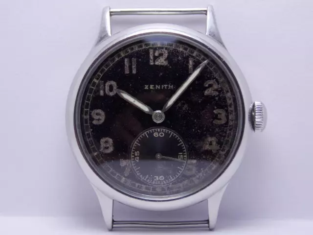 ZENITH DH 1942's Old Military Second World War WWII Men's Wristwatch