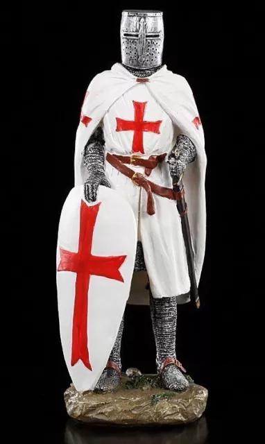 Cavaliere Templare Figura - Eberhard Di Barres - Fantasy Medioevo Dekostatue