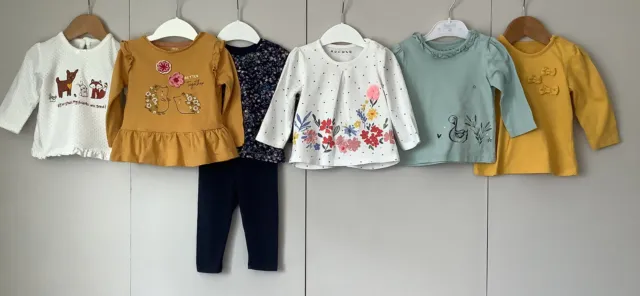 Baby Clothes age 6-9 Months Pretty Bundle of Top & Leggings Mix Match outfits