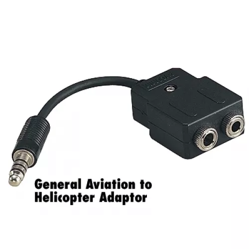 Pilot General Aviation David Clark Avcomm SoftComm Headset to Helicopter Adapter