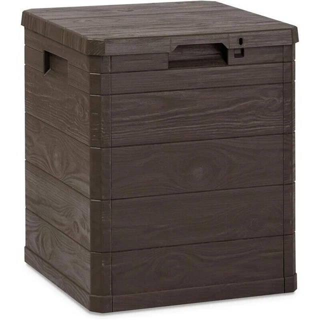 Cassapanca Da Esterno Maury's Baule 340 Litri Effetto Legno - Resistente Alla Pioggia E Sole