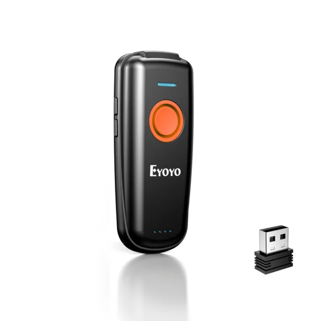Eyoyo 1D Bluetooth USB Barcode Scanner Wireless Laser Reader fit Phone, PC