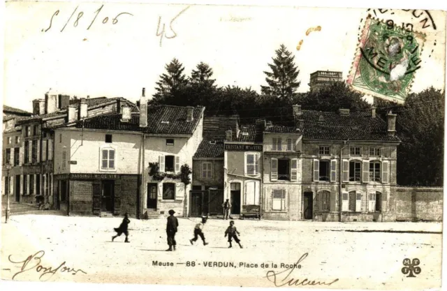 CPA Meuse - 88 - Verdun, Place de la Roche (178266)