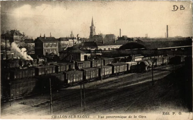 CPA AK CHALON-sur-SAONE - Panoramic view of the station (638047)
