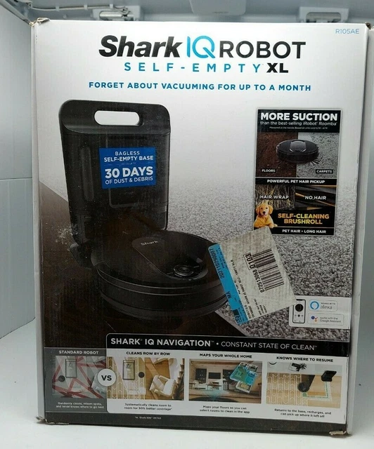 SHARK IQ ROBOT SelfEmpty Vacuum UR1005AE w/SelfEmpty Base, WiFi