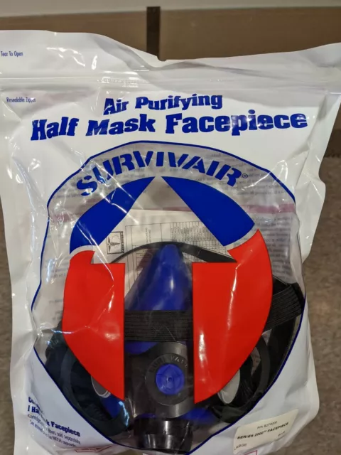 Survivair Air-Purifying Facepiece Series 2000, P/N B270000, Blue - Large