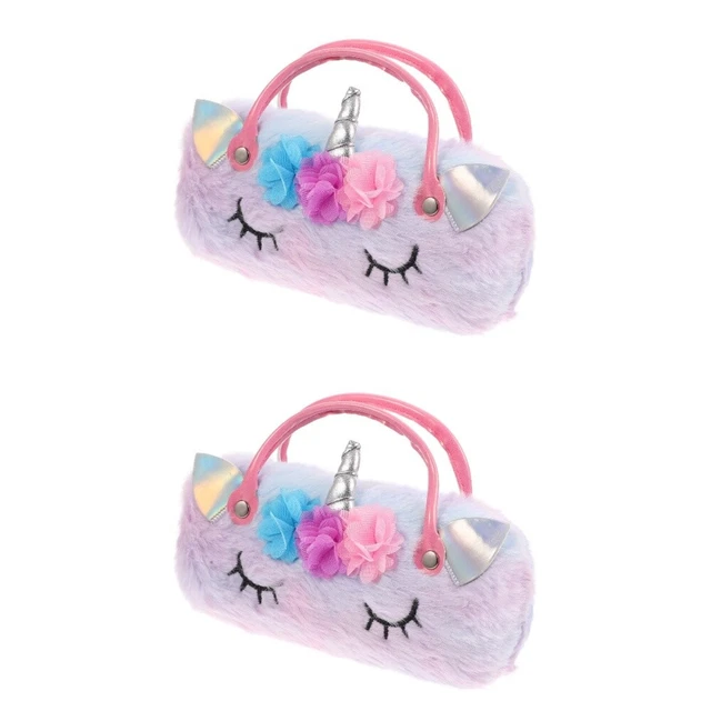 2 Count Unicornio Gafas 16X12CM Peluche Niña