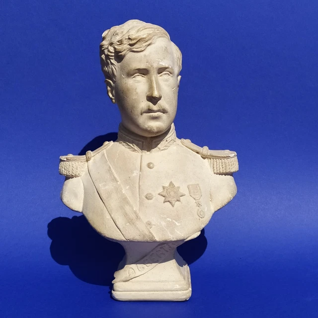 STATUE BUSTE EN plâtre Albert Ier de Belgique EUR 40,00 - PicClick FR