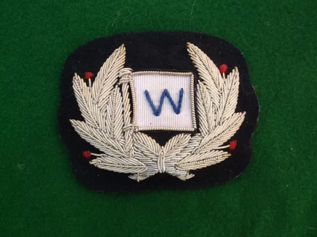 Merchant Navy / shipping line bullion wire Cap badge Watts & Co ?