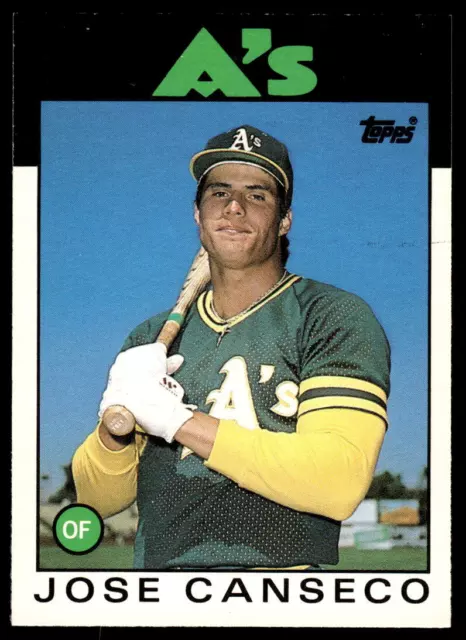 1986 Topps Traded #20T Jose Canseco BASEBALL Oakland Athletics
