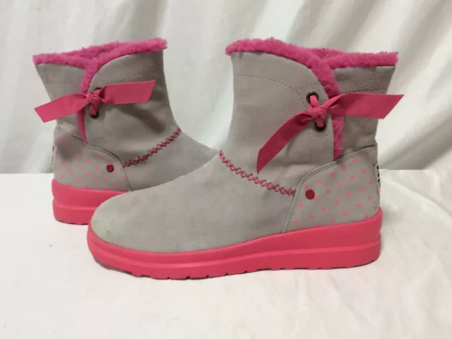 UGG Heart Knotty Women’s Boots US 10 EUR41 UK 8.5 Gray/Pink Suede Classic ..G61 2