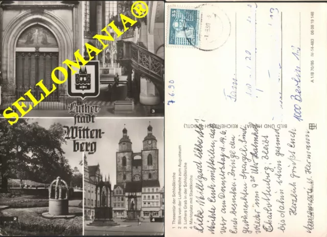 Postkarte Deutschland Luther Stadt Wittenberg Sachsen Anhalt Cc05704 De