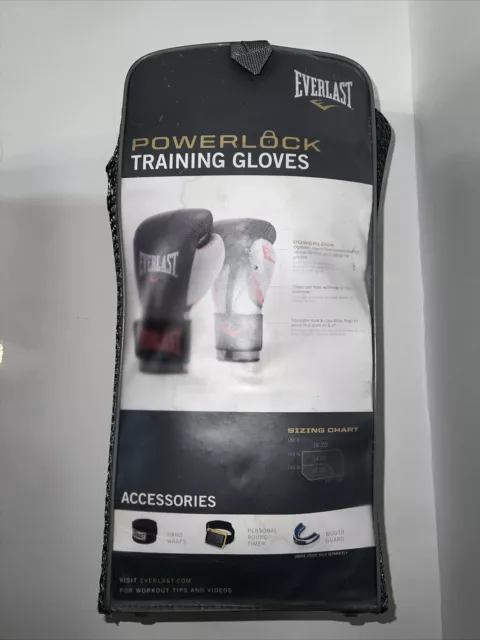 EVERLAST POWERLOCK TRAINING Boxing Gloves Model # P00000732 - 16 oz ...