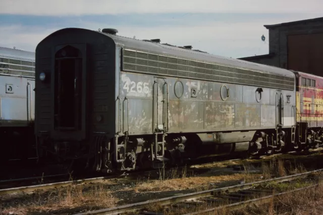 Orig. Slide Boston & Maine F7B #4265 East Deerfield MA.                (B-25)