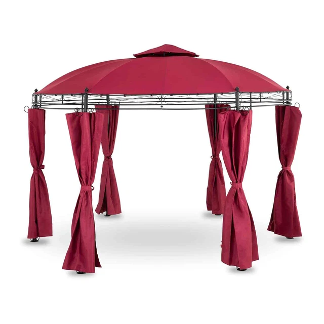 Uniprodo UNI_PERGOLA_3.5BR Gartenpavillon rund Pavillon Festzelt Partyzelt Metal