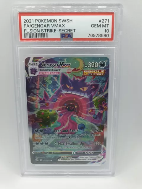 PSA 10 #20 Gengar Vmax Alternate Art Jap Pokémon Slab, Hobbies