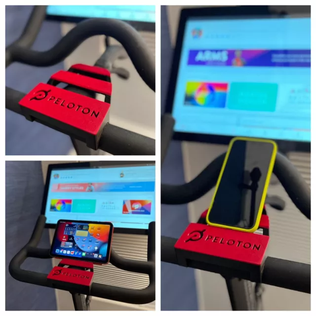 Phone iPad Tablet Holder Handlebar mount for Peloton Bike Bike+