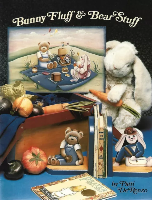 Patti DeRenzo: Libro de Pintura CONNY PELLUFF & BEAR STUFF - 13 Diseños - ¡Fuera de operación!