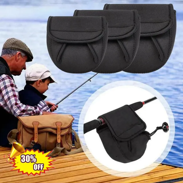 Fishing Neoprene Reel Pouch Protective Case Fly Carp Bait Caster Cover Bag
