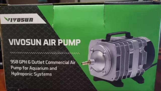 VIVOHOME Electromagnetic Commercial 950GPH Air Pump for Aquariums