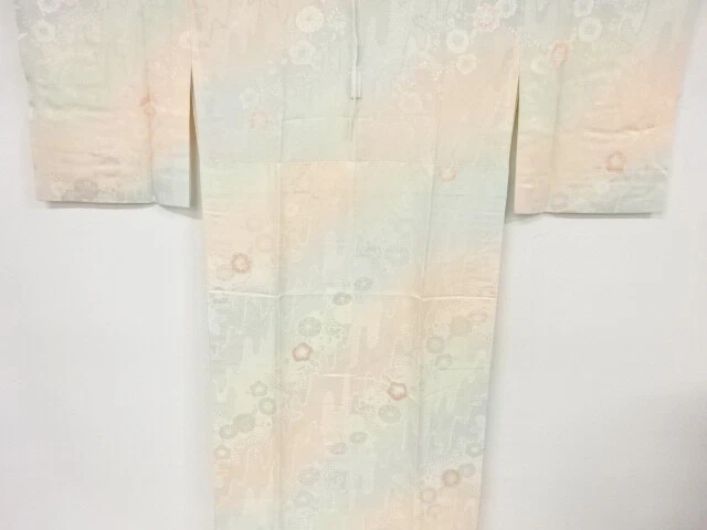 6563992: Japanese Kimono / Vintage Hitoe Juban / Shibori / Flowers