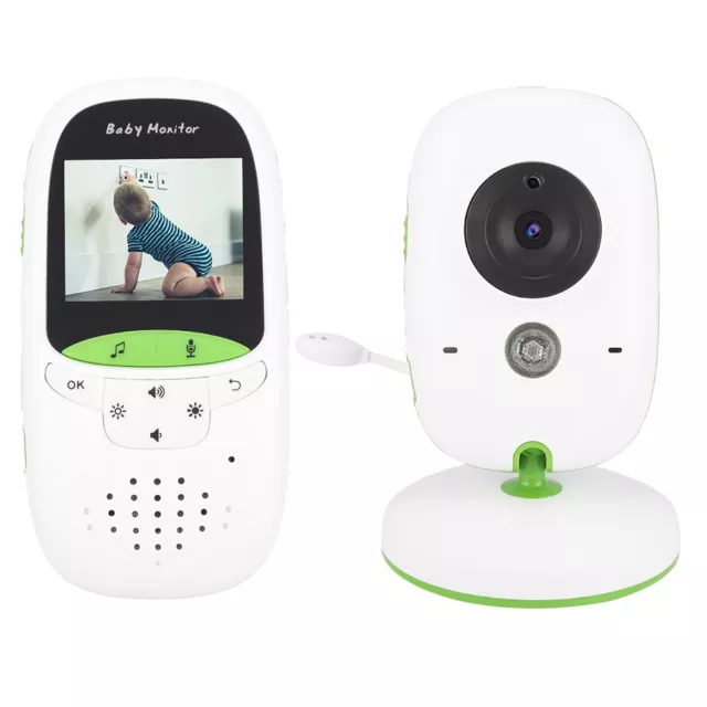 Wireless 2 Inch LCD Screen Baby Monitor Camera Audio Video Night EU Plug 100-240