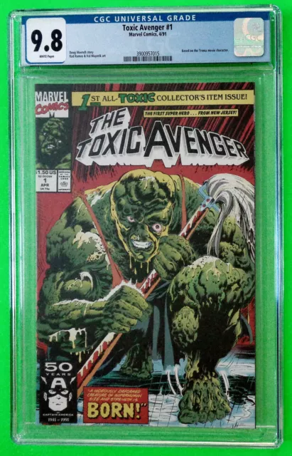 TOXIC AVENGER #1 CGC 9.8 (Marvel 1991) + #s 2, 3, 4 and 5 (NM/NM-MT)