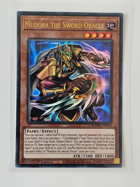 Yu-Gi-Oh! - Mudora the Sword Oracle - MAMA-EN026 - Ultra Rare - 1st Edition