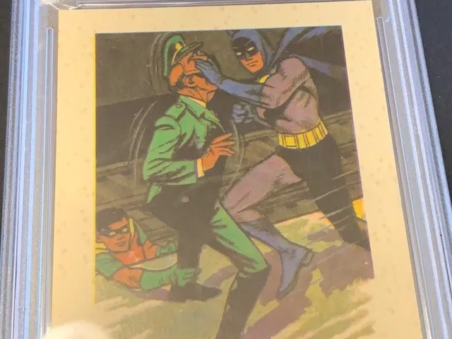 Batman Trading Card 1966 Weeties Rice Krinkles False Face 5 PSA 6 DC comics vtg 3