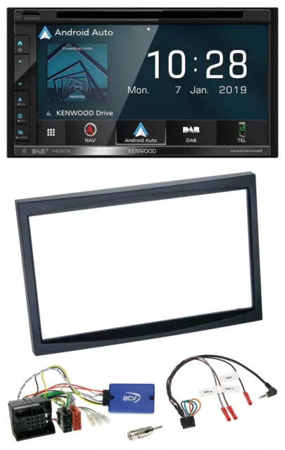 Kenwood DAB TMC USB 2DIN Lenkrad Bluetooth Navigation für Citroen C2 C3 Berlingo