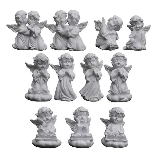 Résine  Fille Ange Figurine Prière Statue Ornements De Bureau Paisible