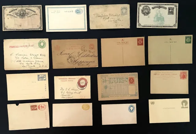 Vintage Worldwide Lot Collection Of 29 Postal Cards & Envelopes