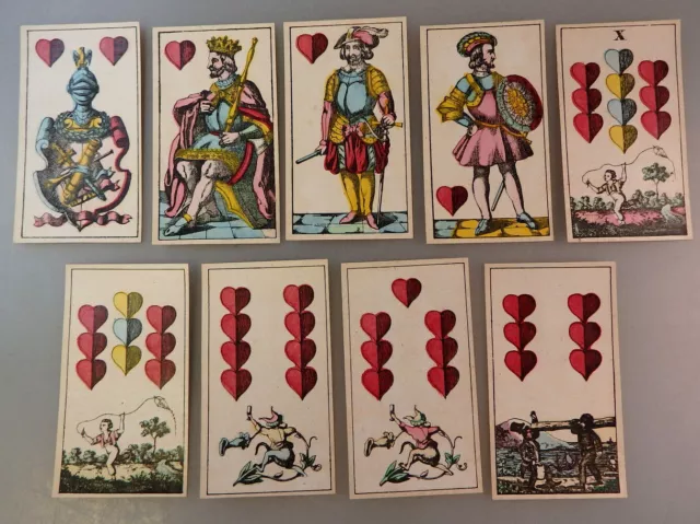 Deutsche Spielkarten - Schwäbisches Einfachbild Ulmer Typ um 1850 (89092)