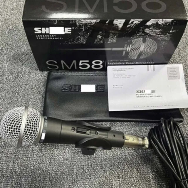 For Shure SM58 Dynamic Vocal Microphone Wired Mic with Switch With Cable UK