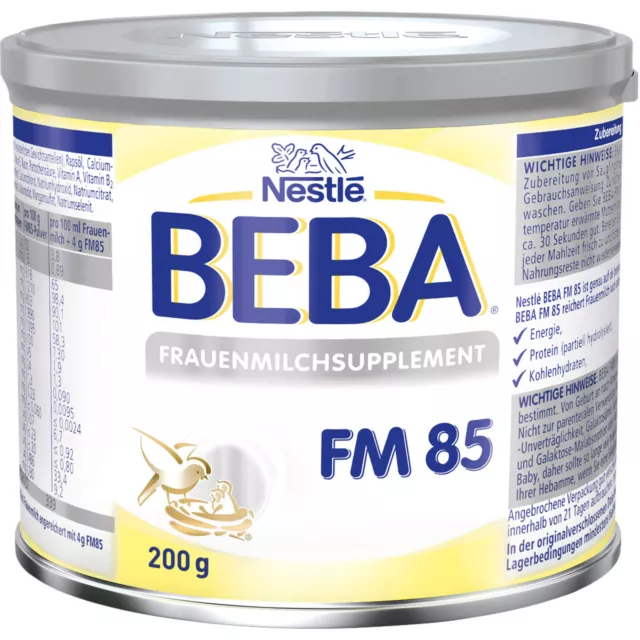 Nestlé BEBA Frauenmilchsupplement FM 85 von Geburt an , 200 g Pulver 11851876